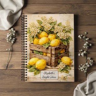 Vintage Lemon Crate Notebook