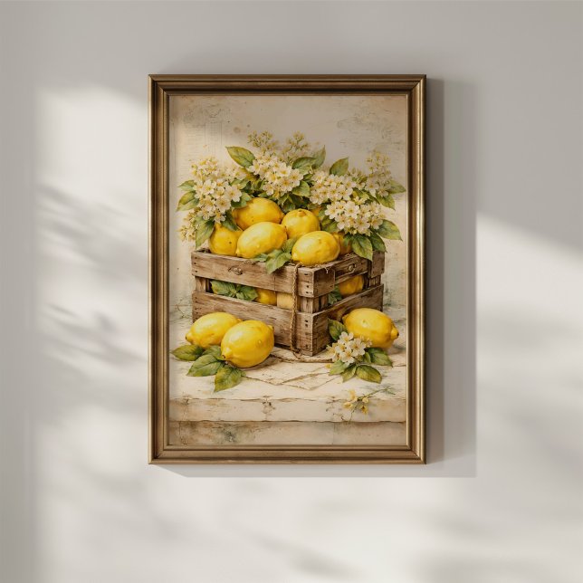 Vintage Lemon Crate Poster (Creator Uploaded)