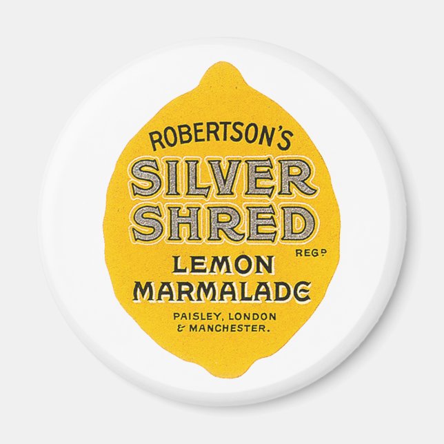 Vintage Lemon Marmalade Label Magnet (Front)