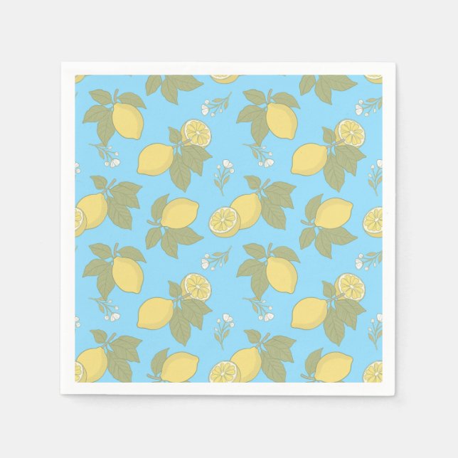 Vintage lemon  napkin (Front)