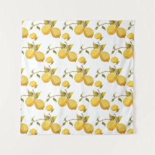 Vintage lemon pattern tapestry