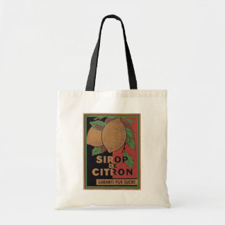 Vintage Lemon Syrup Advertisement Tote Bag