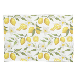 Vintage Lemon Tree Pattern Pillowcase
