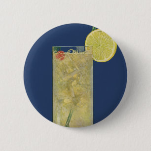Vintage Lemonade or Fruit Soda, Drinks Beverages 6 Cm Round Badge