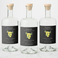Vintage Lemons Homemade bottle 