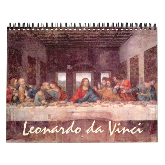 Vintage Leonardo da Vinci Renaissance Paintings Calendar (Cover)