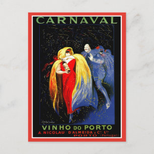 Vintage Leonetto Cappiello carnival porto ad Postcard