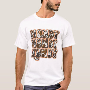 Vintage Leopard Howdy Rodeo Western Country Southe T-Shirt