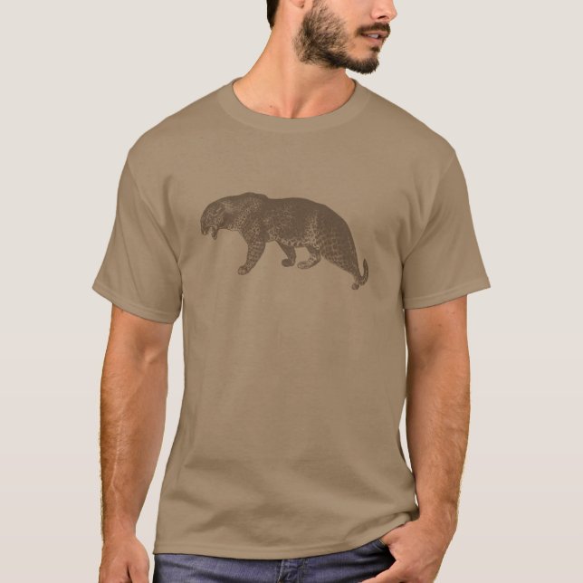 Vintage Leopard Illustration  T-Shirt (Front)