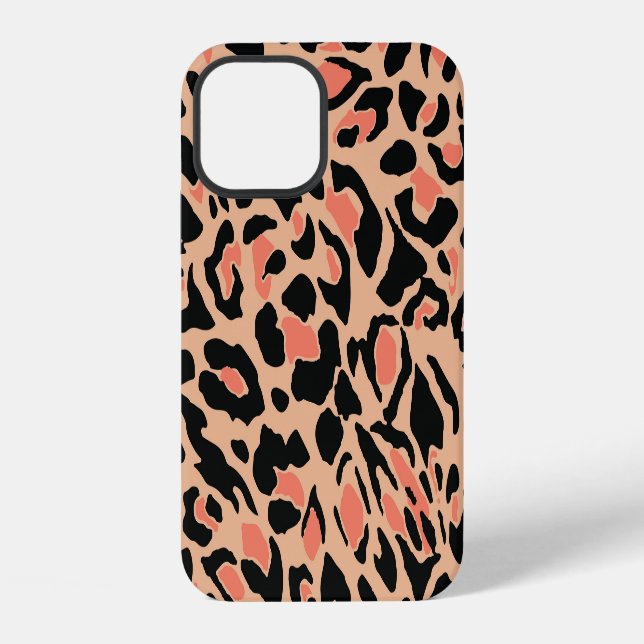 Vintage Leopard Pattern Design iPhone Case (Back)