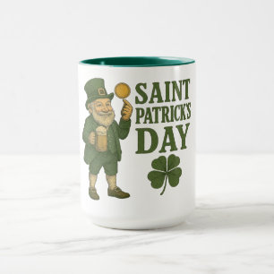Vintage, leprechaun Saint Patrick's Day Mug