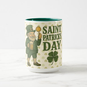 Vintage, leprechaun Saint Patrick's Day Mug