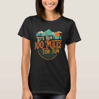 Vintage Lets Run For Fun Marathon Runner Cool Summ T-Shirt