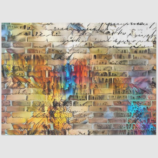 Vintage Letter Art Collection Tissue Paper (Front)