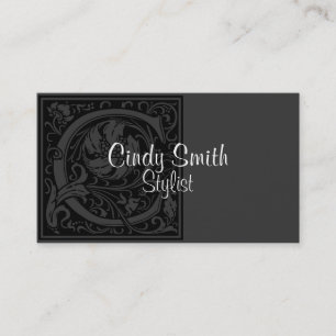 Vintage Letter "C" Business Card