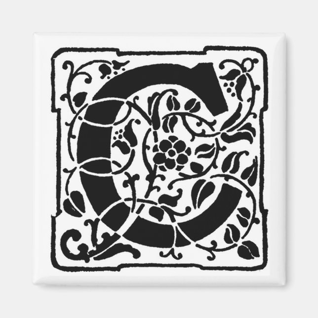 Vintage Letter C - Magnet (Front)