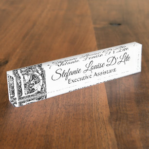 Vintage Letter "D" Nameplate