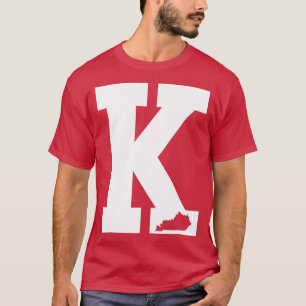 Vintage Letter K Kentucky Blue T-Shirt