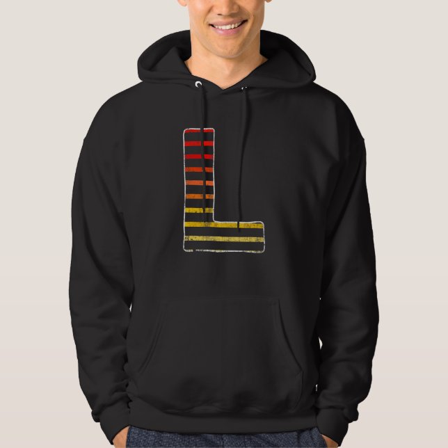 Vintage Letter L Hoodie (Front)