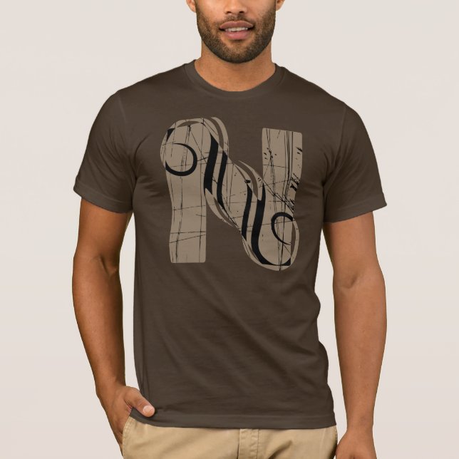 Vintage Letter  N T-Shirt (Front)