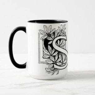 Vintage Letter 'S' Collage - Mug