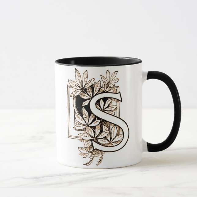 Vintage Letter 'S' Collage - Mug (Right)