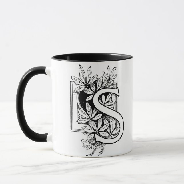 Vintage Letter 'S' Collage - Mug (Left)