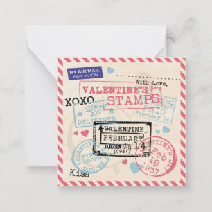 Vintage Letter Valentine's Day Card