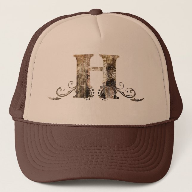Vintage Letters H - Hat (Front)