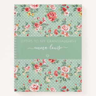 Vintage Letters to My Granddaughter Keepsake Notebook