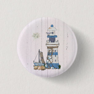 Vintage Leuchtturm 3 Cm Round Badge
