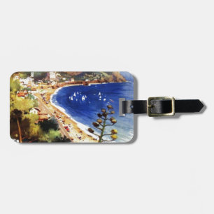 Vintage Levanto Genova Italy Tourism Luggage Tag