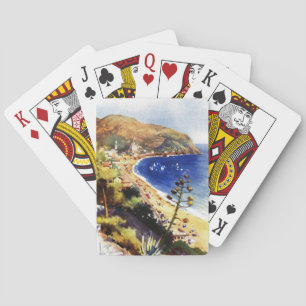 Vintage Levanto Genova Italy Tourism Playing Cards