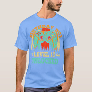 Vintage Level 13 Unlocked Birthday Boy Video Game T-Shirt