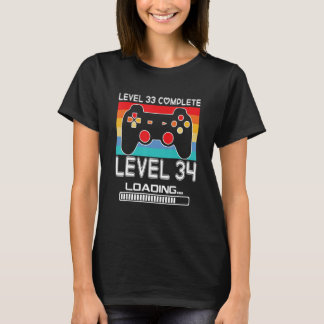 Vintage Level 33 Completed Level 34 Loading Video  T-Shirt