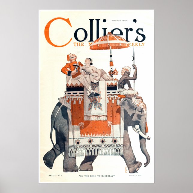 Vintage Leyendecker, "On the Road to Mandalay" Poster (Front)