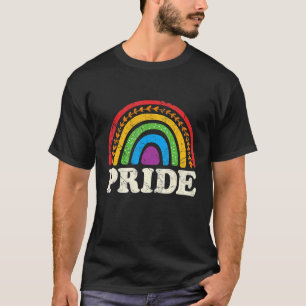 Vintage Lgbtq Gay Pride Ally Rainbow Lesbian Bisex T-Shirt