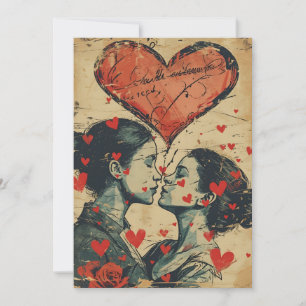 Vintage LGBTQ Valentine's Day  Holiday Card