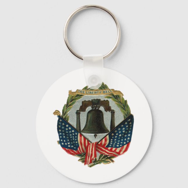 Vintage Liberty Bell Key Ring (Front)