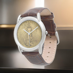 Vintage Liberty Coin 1933 Gold Copper Watch