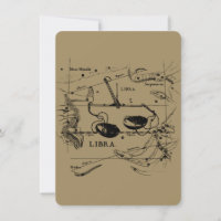 Vintage Libra Constellation Hevelius Style