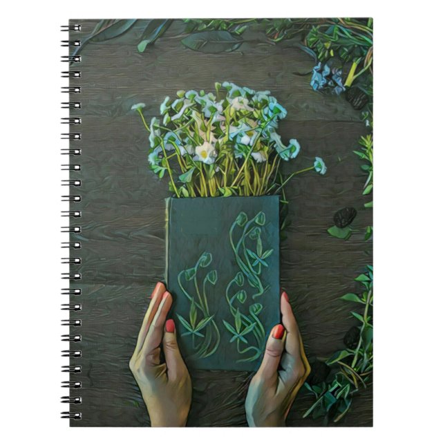 Vintage library artwork notebook (Front)