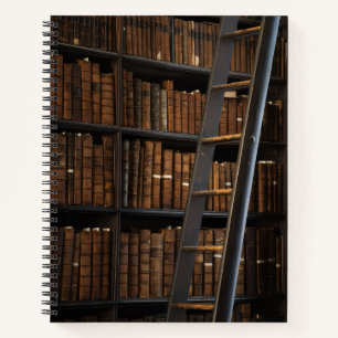 Vintage Library Book Lover Reading Journal