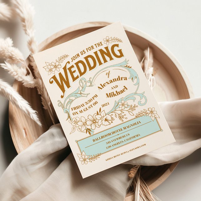 Vintage Library Book Wedding Invitation (Creator Uploaded)