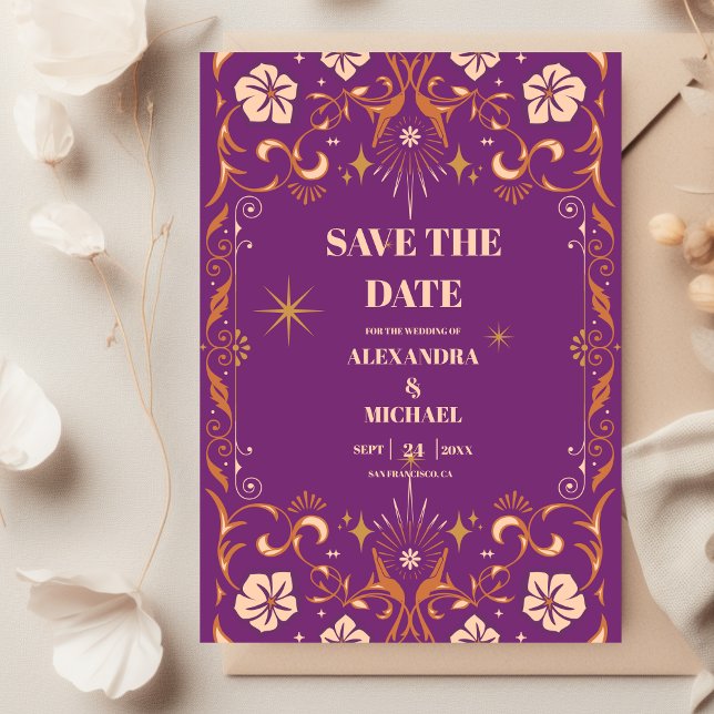 Vintage Library Book Wedding Save The Date (Creator Uploaded)