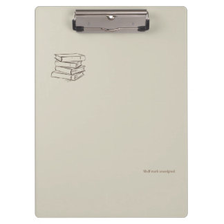Vintage Library Dark Academia-Bundle of Books Clipboard