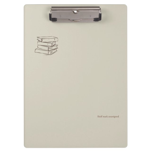 Vintage Library Dark Academia-Bundle of Books  Clipboard (Front)