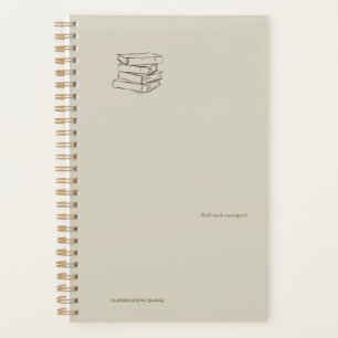 Vintage Library Dark Academia-Bundle of Books  Planner