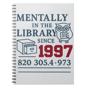 Vintage Library Notebook - Book Lover’s Writing Jo