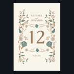 Vintage Library Table Number<br><div class="desc">Vintage library book inspired wedding design by Shelby Allison. Click the link below to view the entire Library Book Collection that includes matching invites,  rsvp cards,  postage stamps and more.</div>